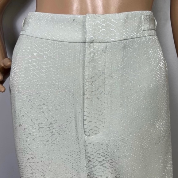 NEW EQUIPMENT TONAL SNAKESKIN PRINT CROPPED PANTS - Picture 4 of 9